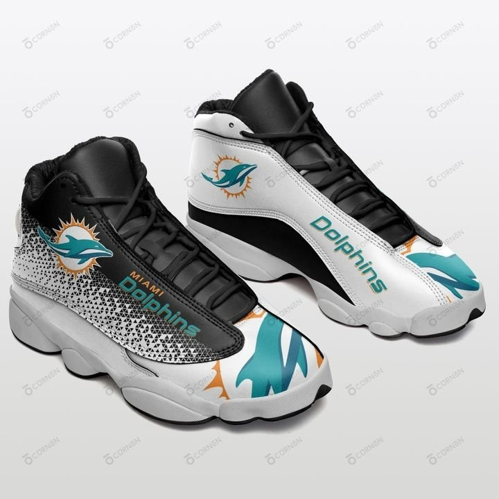 NFL Miami Dolphins Custom Air Jordan 4 Sneaker - Reallgraphics