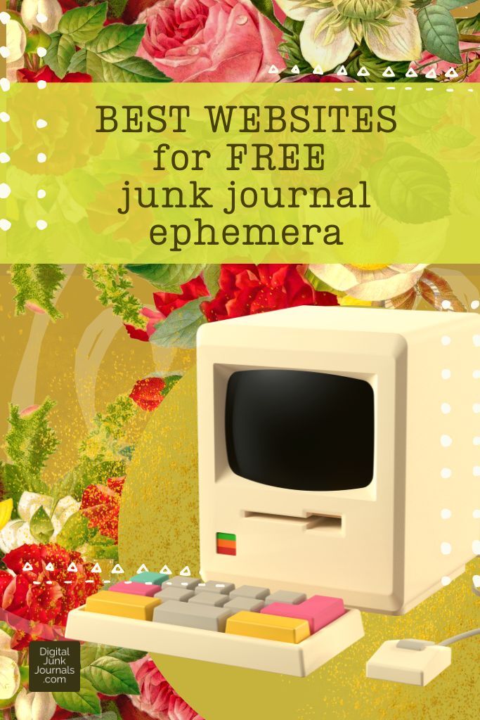 Best websites for free vinta junk journal ephemera
