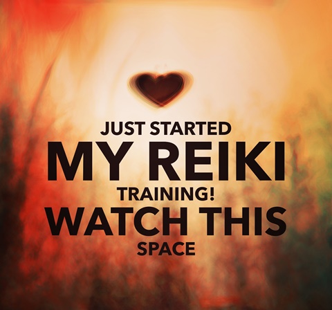 Reiki Master in training 
