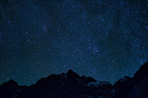 Tibetan Nepal At Night