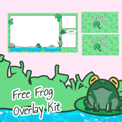 Kawaii Animated Frog GIF Twitch Discord PNGtuber, Vtuber, Emote for Stream
