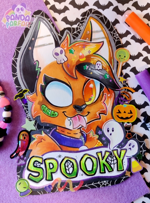 Spooky badge 🕸️