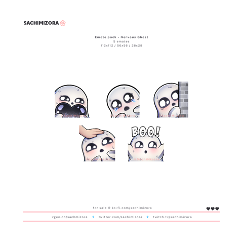 Nervous Ghost - Emote Pack (Available in my shop!)