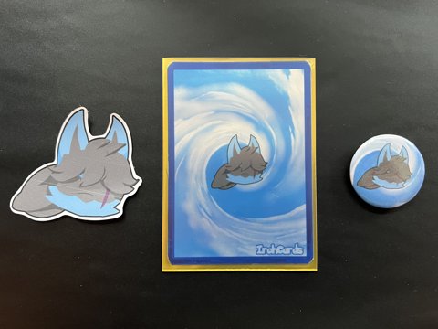 Open to Card, Sticker, and Pin Badge Comms
