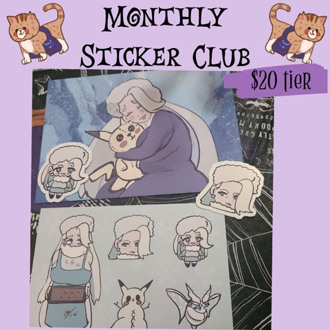 December sticker club now available 