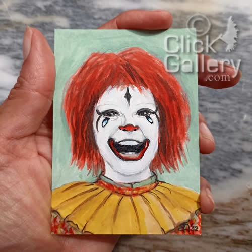 ACEO Clown Portrait #239 "Peggy Williams"