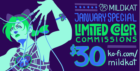 JANUARY SPECIAL COMMISSIONS OPEN