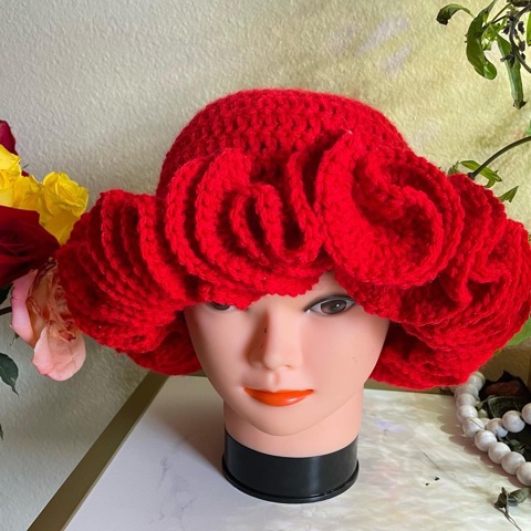 Ruffle bucket hat pattern (non-members) - Iconic Trendz's Ko-fi Shop ...