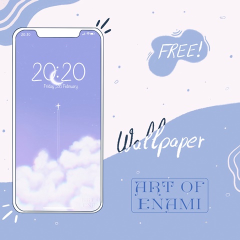 花瓶✩即購入OK◎✩プロフ必読願います✩様 Purple sky - Art Of Enami's Ko-fi Shop
