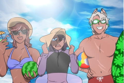 beach trio!