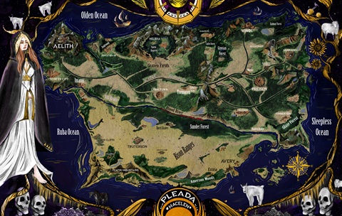 Children of Rima Map - With color
