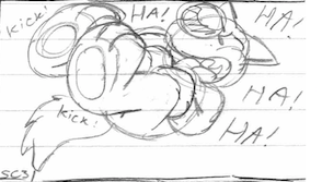 WIP sketch - Husky laughing 