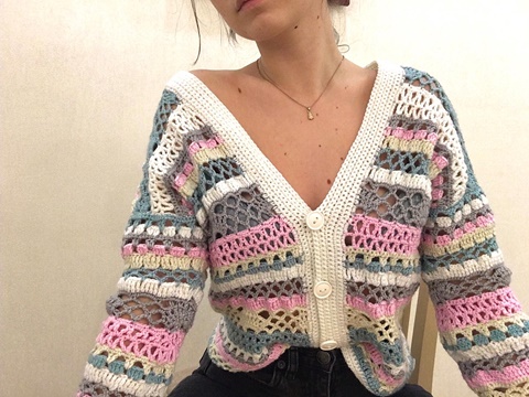 Breezy Boho Cardigan Crochet Pattern - GabrielasYarn's Ko-fi Shop - Ko ...