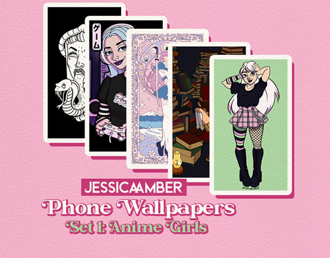 New Product: Phone Wallpapers w/ Anime Girls