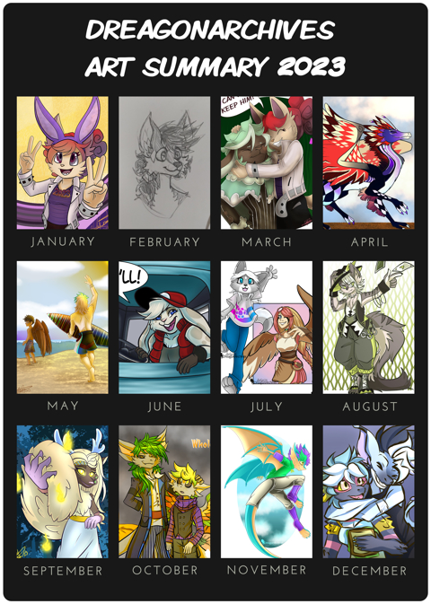 Here's my art summary for this year 2023