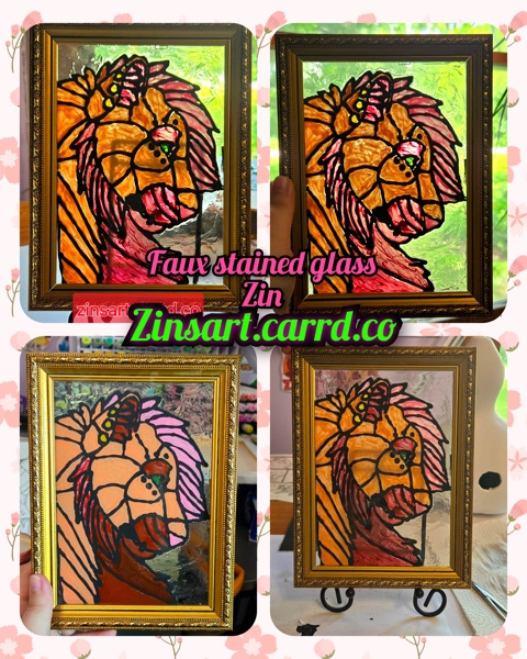 Zin faux stained glass