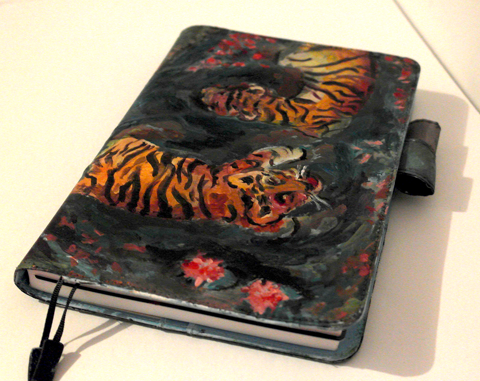 Custom cover painting for a Hobonichi Techo A5
