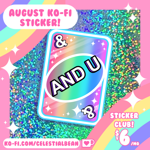 August sticker club sticker is here!