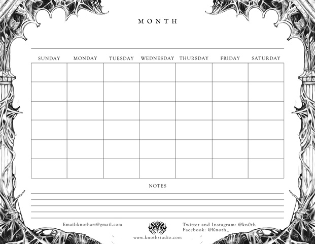 Welcome! Have a free to print calendar!