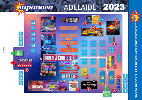 Adelaide Supanova 2023 Floorplan is Out 