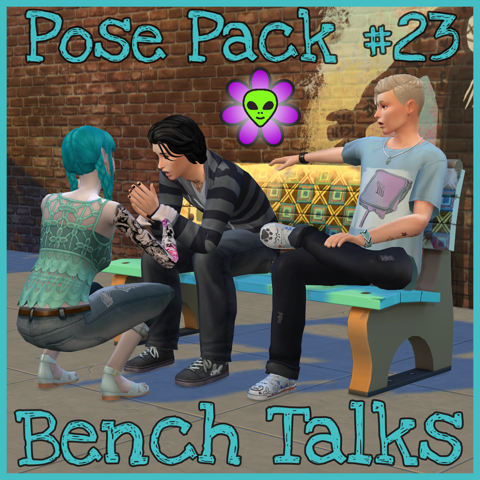 Pose Pack #23: Bench Talks