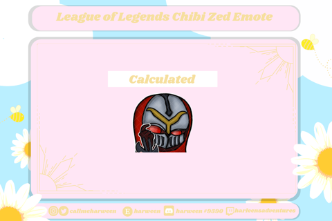 League of Legends Chibi Zed Emote - Harleen 's Ko-fi Shop - Ko-fi ️ ...