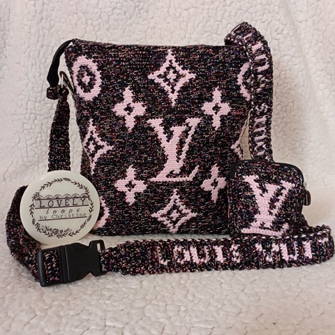 Crochet Louis Vuitton inspired Bag Strap Pattern - Lovely Loops by  Christine's Ko-fi Shop - Ko-fi ❤️ Where creators get support from fans  through donations, memberships, shop sales and more! The original 'Buy Me a  Coffee' Page.
