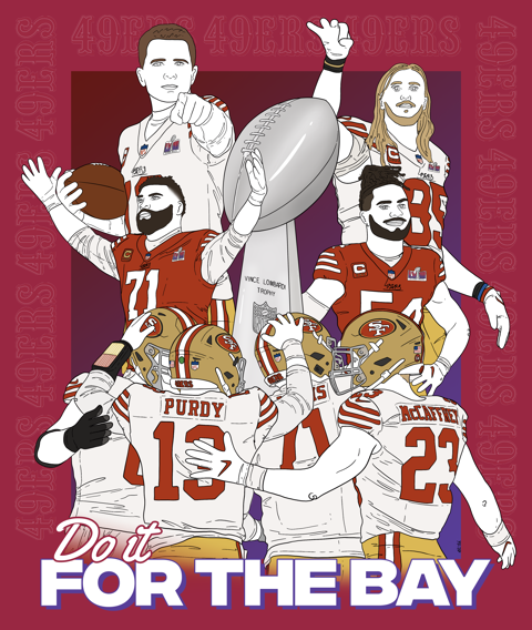 Drew the Niners til we got to the SB. 49ers collab