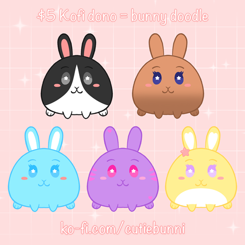 Any color for bunny doodles!