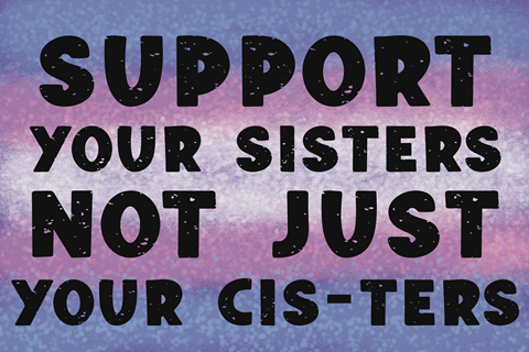 Support Our Sisters, Not Just Our Cis-Ters