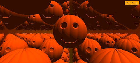 Spooky Raymarch Pumpkin Armada