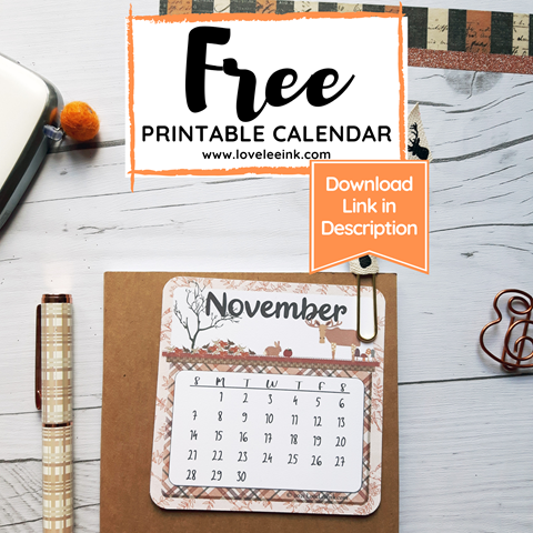 Free Printable Calendar ~ November 2021