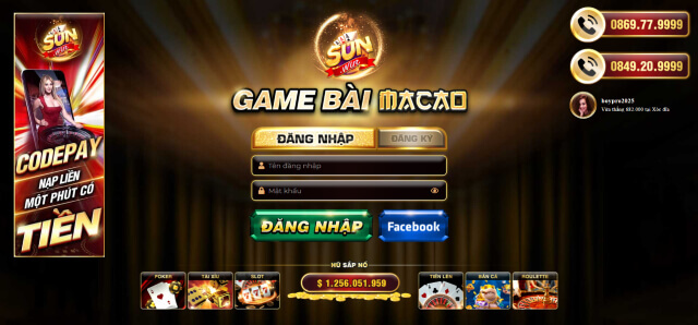SunWin | Cong game bai doi thuong so 1 |Tai Sunwin