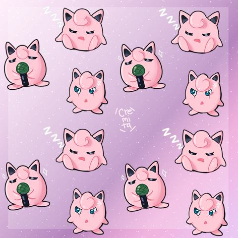  A jigglypuff drawing for background