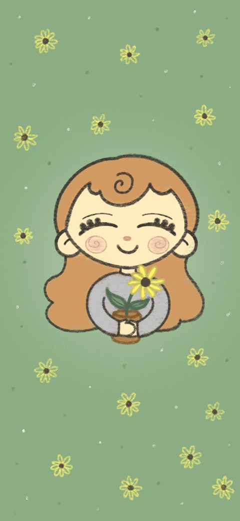 ♡ April Sunflower ~ phone wallpaper ♡ 