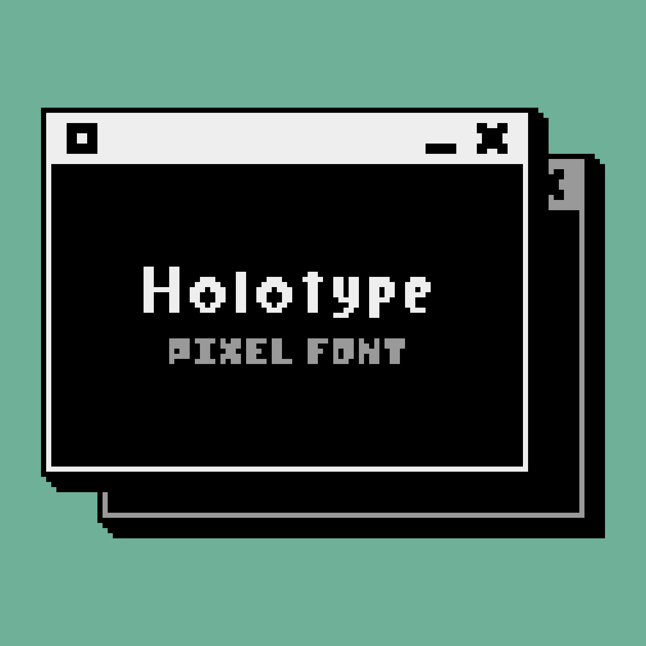 Pixel Font - HOLOTYPE