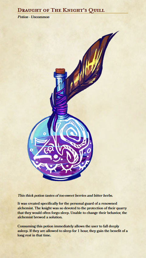 Draught of the Knight's Quill