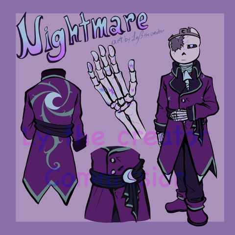 Nightmare Character Commission Sheet 