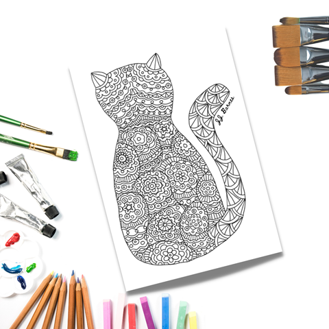 Cat Colouring In