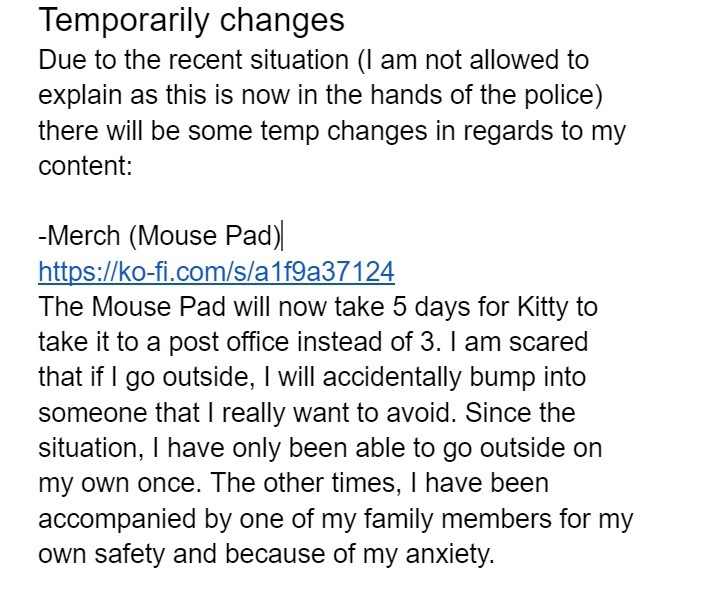 IMPORTANT!  Temp changes to my content/streams!
