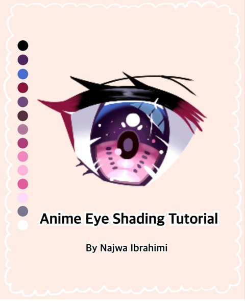 تويتر  Crymsie على تويتر Hey everyone Here is a simple anime eye  tutorial This how I draw basic anime eyes and feel free to follow along  and add your personal flare 
