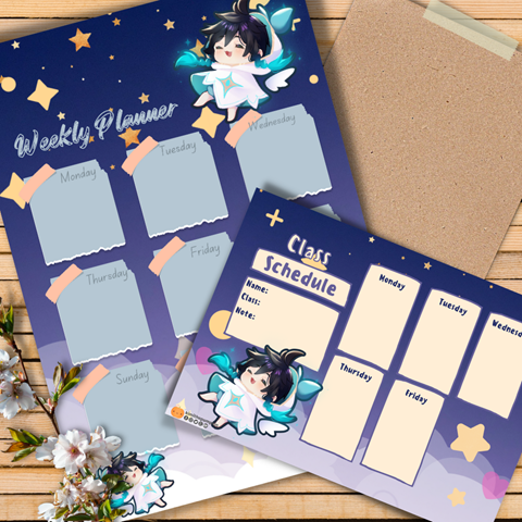 Undated Anime Planner Daily and Weekly Anime Printables to - Etsy