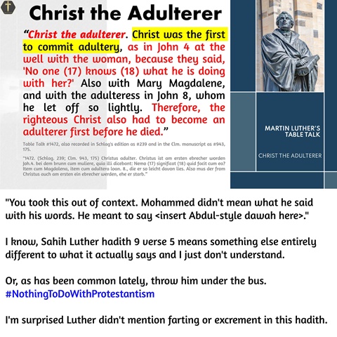 Martin Luther. Christ the Adulterer