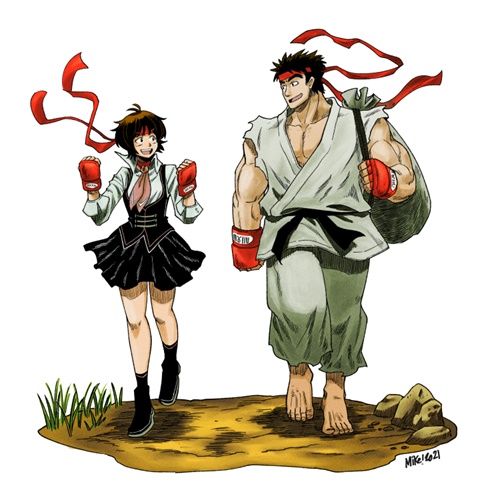 Sakura and Ryu