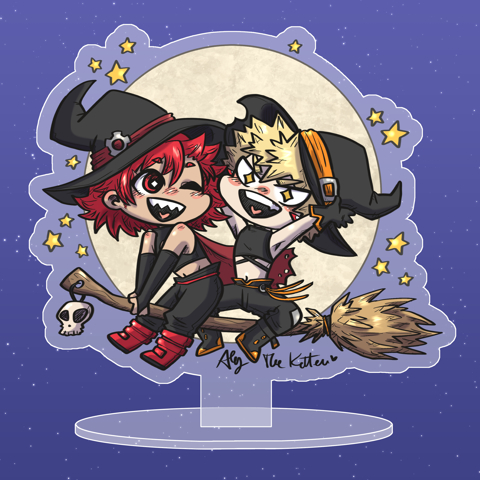 Halloween KiriBaku Standee - AlyTheKitten's Ko-fi Shop - Ko-fi ️ Where ...