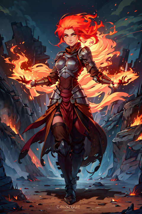 New Concept Lora: Fiery Hair
