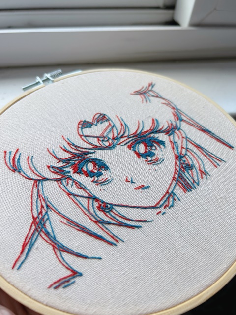 sailor moon embroidery