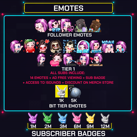 Updated Emote Lineup