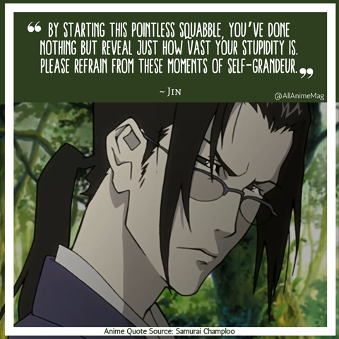 Samurai Champloo Anime Quote Jin