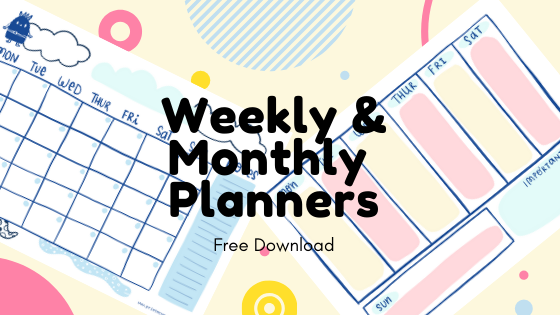 FREE Monthly & Weekly Planner to Download.